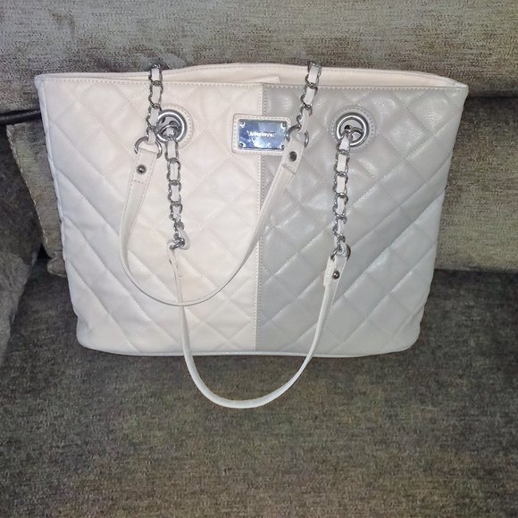 Nine West Handbags - Pink & Taupe Nine West Large Tote
